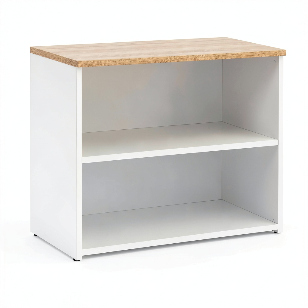 Supporto TV Vicco Wido, Bianco/Sonoma, 60x50 cm con 2 vani e passacavi