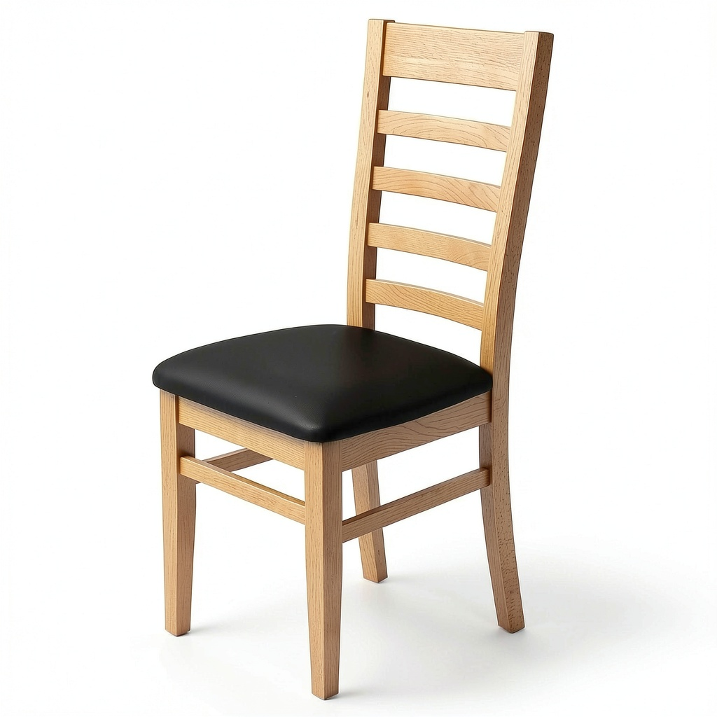 Set 4 Sedie da Pranzo in Faggio Massiccio, Fino a 150 kg, Montaggio Completo