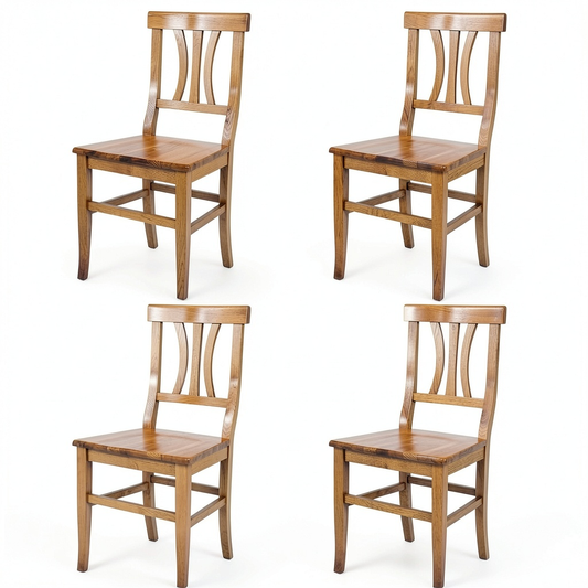Set di 4 Sedie Tommychairs Artemisia in Legno di Faggio per Cucina e Sala da Pranzo